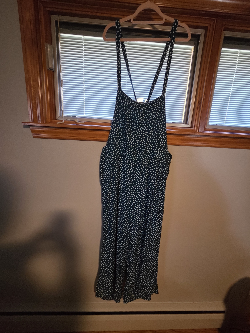 torrid Teal Wide-Leg Polka Dot Overalls